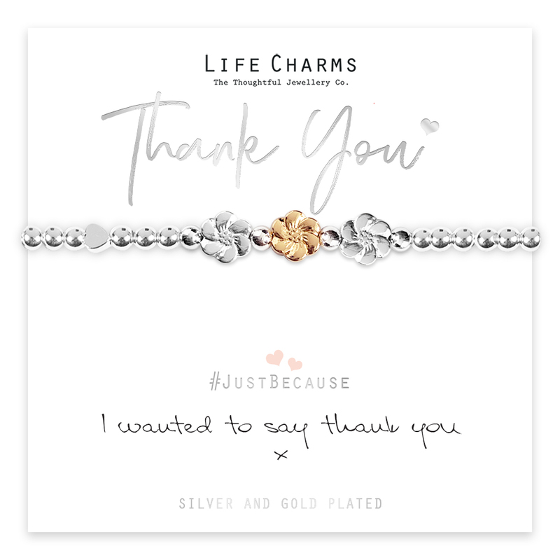 Life Charms I Wanted To Say Thank You Bracelet